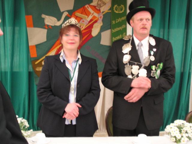 Karte 071.jpg - Kaiserpaar im Jubiläumsjahr 2004 "Werner Kersting und Marita Sandscheper".